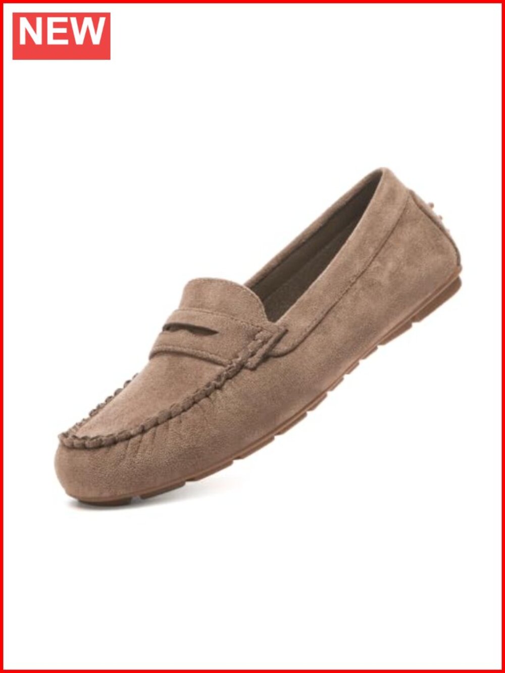 Women's Slip On Loafers Business Casual Comfort Flats Pigskin Arch Support